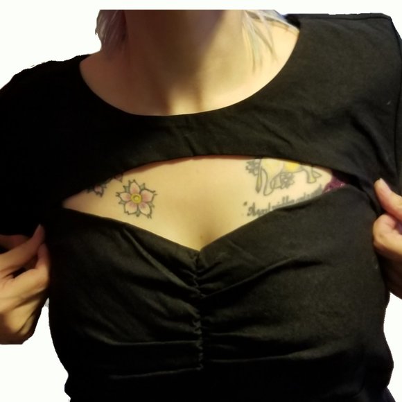 Modcloth Plus Size Dear Fiery Sweetheart Dress, Black 3X - Picture 3 of 6